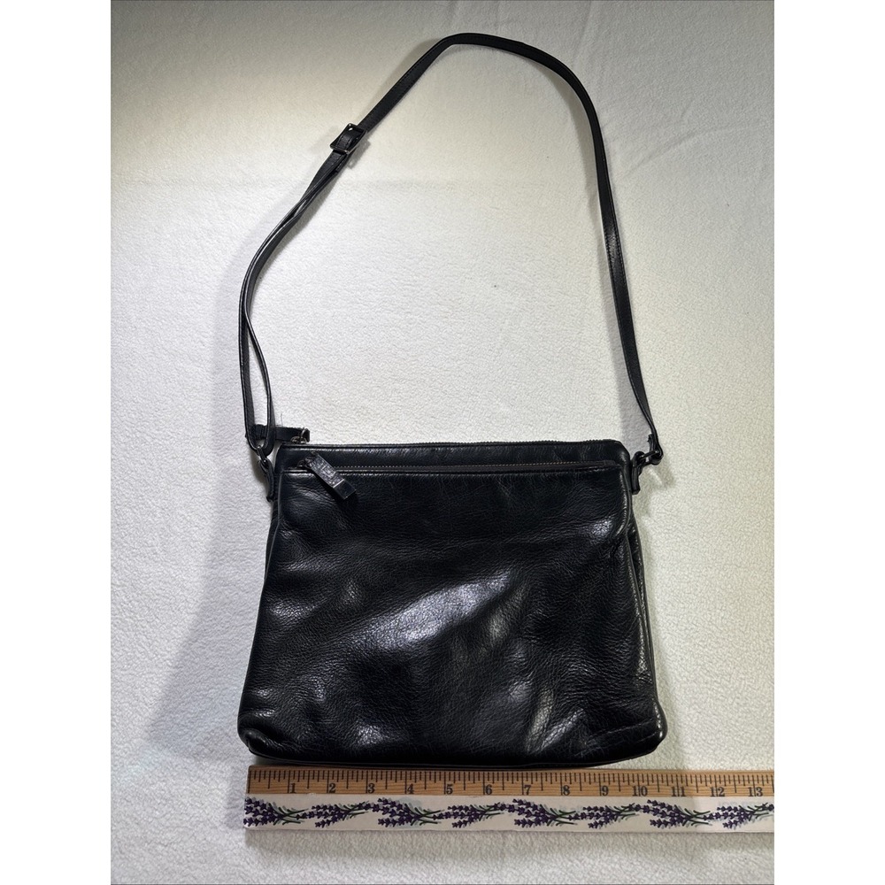 Margot New York Leather Crossbody Shoulder Bag Two Compartment